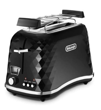 DeLonghi CTJ 2103.BK Brillante / toster / 900 W / 4 funkcje / czarny