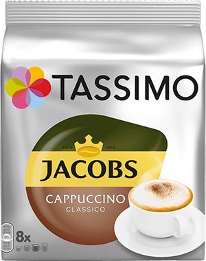 Tassimo Jacobs Cappucino / Kawa w kapsułkach / 8szt.