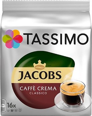 Tassimo Jacobs Caffe Crema Classico / Kawa w kapsułkach / 16 szt.