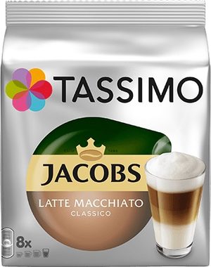 Tassimo Jacobs Latté Macchiato / Kawa w kapsułkach / 8 szt.