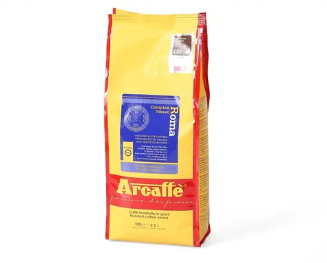 Arcaffe Roma 1 kg / Kawa ziarnista / 100% Arabica / Pakowanie próżniowe
