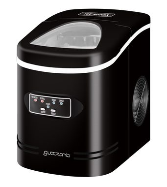 Guzzanti GZ 122 czarny / Kostkarka do lodu / 100 W / Zbiornik na wodę | lód: 2,2 l | 0,7 kg / kostki 12 kg - 24 godziny 