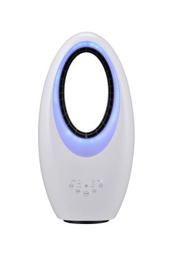 Guzzanti GZ 1408 biały / Wentylator bezłopatkowy / 40W / 3 prędkości / 35,2 m3-min / oscylacja / światło LED / timer