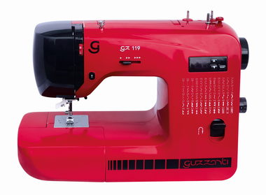 Guzzanti GZ 119 czarno-czerwona / Maszyna do szycia / 60 programów szycia / 42 W