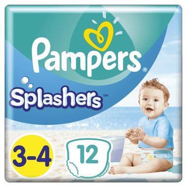 Pampers Splashers 12 szt. / Pieluszki / Rozmiar 3-4 (6-11 kg)