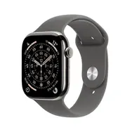 Apple Watch Series 11 GPS+Cellular 42 mm, koperta tytanowa - pasek sportowy w kolorze gwiezdnej szarości, rozmiar S/M / 130-180 mm