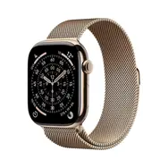 Apple Watch Series 11 GPS+Cellular 42 mm, koperta ze złota i tytanu - złota bransoleta mediolańska / 130-180 mm