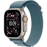 Apple Watch Ultra 3 (2025) GPS+Cellular 49 mm, obudowa tytanowa - jasnoniebieski, alpejski błękit (M) / 145-190 mm 
