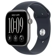 Apple Watch Series 12 GPS+Cellular 42 mm, obudowa aluminiowa w kolorze gwiezdnej szarości, pasek sportowy w kolorze granatowym, rozmiar M/L