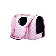 animALL Torba Różowe kwadraty M 40x21x27 cm