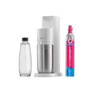 SodaStream DUO biały / Urządzenie do napojów gazowanych / 1x butelka plastikowa 1 L / 1x butelka szklana 1 L / 1x gaz CO2