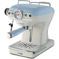 Ariete 1389 Vintage Espresso blue / Ekspres dźwigniowy / 900W / 0,9 L / 15 bar / manometr / spieniacz do mleka 