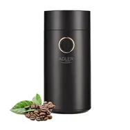 Adler AD 4446bg czarny / Młynek do kawy / pojemnik 75 g / 150W 