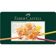 Faber-Castell Polychromos - Kredki heksagonalne - 36 szt. / artystyczne / wodoodporne / pudełko blaszane