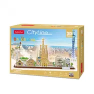 Puzzle 3D CubicFun CityLine - Barcelona / 186 elementów / 54 x 17 x 26,2 cm