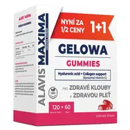ALAVIS MAXIMA Gelowa Gummies 120 tabletek + 60 kapsułek / Kwas hialuronowy / Wsparcie kolagenu / Suplement diety