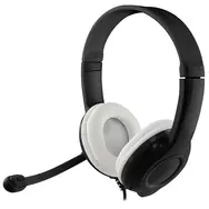 Media-Tech EPSILION czarno-biały / słuchawki z mikrofonem / USB / 1,9 m