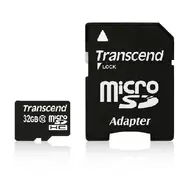 Karta Transcend Micro SDHC 32 GB klasa 10 + adapter