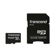 Transcend Micro SDXC 64 GB / Micro SDXC / 64 GB / Klasa 10 UHS-1