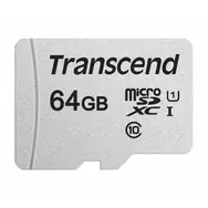 Transcend 300S 64 GB / karta pamięci Micro SDXC / klasa 10 / UHS-I U1 / R: 95 MB/s / W: 25 MB/s / + adapter SD