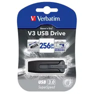 Verbatim Store 'n' Go V3 256 GB czarny / Dysk flash / USB 3.0 / odczyt: 120 MBs / zapis: 25 MBs