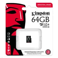 Kingston microSDXC 64 GB Industrial / UHS-I V3 / U3 / Klasa 10