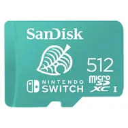 SanDisk Nintendo Switch microSDXC 512 GB / klasa 10 / UHS-I / U3 / odczyt: do 100 MB / zapis: do 90 MB / odpowiedni dla 4K