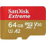 SanDisk Extreme microSDXC 64GB + adapter / Klasa 10 / odczyt: do 170MBs 