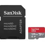 SanDisk Ultra microSDXC 128 GB + adapter / klasa 10 / UHS-I / odczyt: do 140 MB