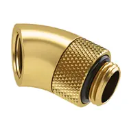 Złącze Barrow G1/4 (MF) - kolano 45°, złote 