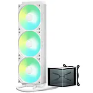 TRYX PANORAMA SE ARGB 360 biały / AIO CPU chłodzenie wodne / 3x 120 mm / 27,86 dB / AMD + Intel 