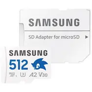 Samsung PRO PLUS Sonic the Hedgehog microSDXC 512GB + adapter SD / UHS-1 / Klasa 10 / U3 / Odczyt: 180 MBps / Zapis: 130 MBps