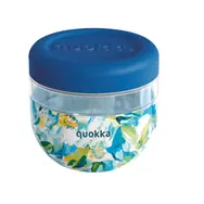 Quokka Bubble Food Jar 770 ml Niebieskie Piwonie / Pojemnik na żywność / plastik