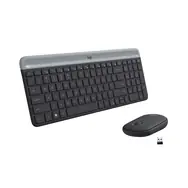 Logitech Slim Wireless Combo MK470 CZ+ SK czarny / zestaw bezprzewodowej klawiatury i myszy / wersja CZ+ SK