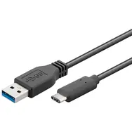 Kabel łączący PremiumCord USB 3.0 ze złączami USB-C - USB-A czarny 2m