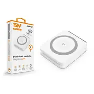 Aligator Mag-Book 2w1 15W biała / Bezprzewodowa ładowarka do Apple iPhone i Apple Watch z obsługą MagSafe/Qi