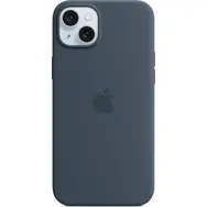Silikonowe etui Apple z MagSafe do iPhone'a 15 PLUS w kolorze burzowego błękitu / wyprzedaż