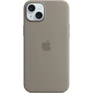 Silikonowe etui Apple z MagSafe do iPhone'a 15 PLUS w kolorze gliny