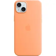 Apple Silikonowe etui z MagSafe do iPhone'a 15 PLUS sorbet pomarańczowe