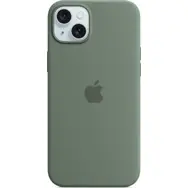 Silikonowe etui Apple z MagSafe do iPhone'a 15 PLUS w kolorze cyprysowym