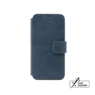 FIXED Skórzane etui typu ProFit Book do Apple iPhone 15 Pro w kolorze niebieskim