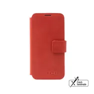 FIXED Skórzane etui typu ProFit Book do Apple iPhone 15 Pro w kolorze czerwonym
