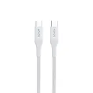 Kabel Epico w oplocie PD USB-C na USB-C 2m biały