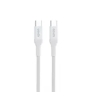 Kabel Epico w oplocie PD USB-C na USB-C 0,3m biały