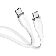 Kabel VOLTME Powerlink Moss Series CTC USB-C(M) 3A/60W 1m biały / 2x USB-C(M)