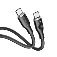 Kabel VOLTME Powerlink Moss Series CTC USB-C(M) 3A/60W 1m czarny / 2x USB-C(M)