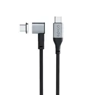 Rozpakowany - Magnetyczny pleciony kabel ładujący Epico USB-C do USB-C 2 m, szary / Rozpakowany