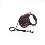 Flexi Black Design S 5m/15kg różowy / Smycz