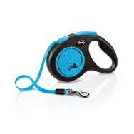 Flexi New Neon M 5m/25kg niebieska / Smycz