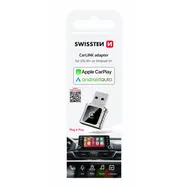 Bez opakowania - adapter Swissten CarLink (Apple CARPLAY/ANDROID AUTO) / Bluetooth / USB-A/C / bez opakowania